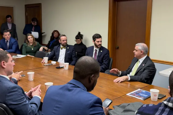 Mario Cilento meeting with NYS legislators